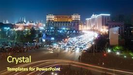  Presentation with motor sports - PPT layouts consisting of crowd watches motor rally background and a tawny brown colored foreground