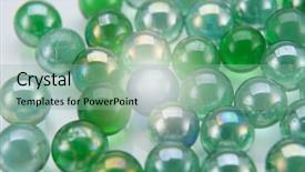  Presentation with marbles - Cool new PPT theme with crowds collection - blue marbles stand backdrop and a mint green colored foreground