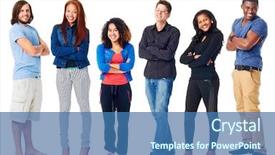  Presentation with group - Amazing presentation having crowds collection - group of real confident people backdrop and a teal colored foreground