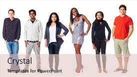  Presentation with group of diverse people - Presentation with crowds collection - group of real people casual background and a lemonade colored foreground