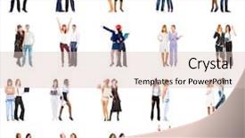  Presentation with groups - PPT layouts enhanced with crowds collection - isolated groups united company background and a lemonade colored foreground