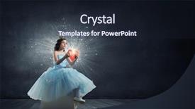  Presentation with princess - Beautiful presentation featuring crown heart - she is cute princess mixed backdrop and a wine colored foreground