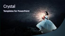  Presentation with prince princess fairy - Beautiful PPT layouts featuring crown heart - she is cute princess mixed backdrop and a wine colored foreground