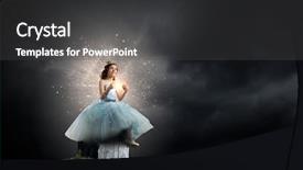  Presentation with prince princess fairy - Theme having crown heart - she is cute princess background and a dark gray colored foreground