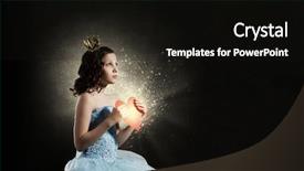  Presentation with prince princess fairy - Audience pleasing PPT theme consisting of crown heart - she is cute princess backdrop and a black colored foreground