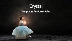  Presentation with prince princess fairy - Colorful PPT theme enhanced with crown heart - she is cute princess backdrop and a black colored foreground