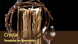  Presentation with thorn - Cool new theme with crown of thorns and bible backdrop and a tawny brown colored foreground