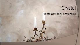  Presentation with crown thorns - Cool new PPT layouts with crown of thorns and candles backdrop and a  colored foreground