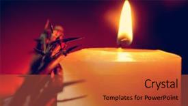  Presentation with crown thorns - Amazing presentation design having crown of thorns of jesus backdrop and a red colored foreground