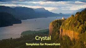  Presentation with crown - Beautiful presentation theme featuring crown point overlooking the columbia backdrop and a tawny brown colored foreground