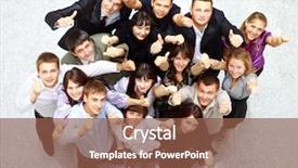  Presentation with cartoon black white people - Cool new presentation theme with crs - large group of business people backdrop and a tawny brown colored foreground