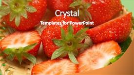  Presentation with fresh lettuce strawberries blueberries mushroom - Beautiful presentation theme featuring crs - sclose-up of fresh strawberries backdrop and a  colored foreground