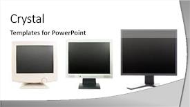  Presentation with black lcd or led tv - Beautiful presentation featuring old barn that is falling apart in a field with trees and a bright blue cloudy sky backdrop and a tawny brown colored foreground