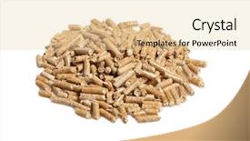  Presentation with wood pellet - Slides enhanced with crucible - fine image of alternative biological background and a lemonade colored foreground