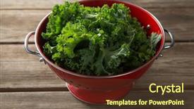  Presentation with sliced fresh papaya on wooden - Beautiful PPT layouts featuring crucification - close-up of fresh kale backdrop and a  colored foreground