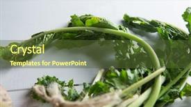  Presentation with table of contents - Theme consisting of crucification - close-up of turnips on table background and a  colored foreground