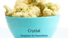  Presentation with bright colorful candy isolated - Amazing slide set having crucification - fresh cauliflower in bright bowl backdrop and a  colored foreground