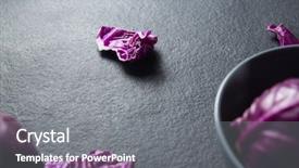  Presentation with slate - Cool new presentation theme with crucification - red cabbage with leaf backdrop and a  colored foreground