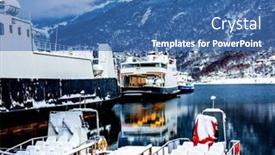  Presentation with beautiful houses - PPT theme having cruise-boat-and-traditional-wooden background and a teal colored foreground