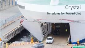  Presentation with fairy - Beautiful theme featuring cruise-fairy-ship-in-stockholm backdrop and a sky blue colored foreground