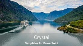  Presentation with cruise ship - Beautiful PPT theme featuring cruise-ship-cruise-liners backdrop and a gray colored foreground