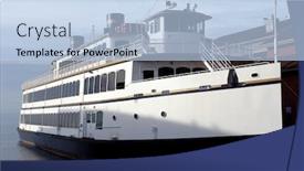  Presentation with seattle - Amazing presentation design having cruise ship in seattle backdrop and a light blue colored foreground