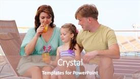  Presentation with mom and newborn - Beautiful theme featuring cruise ship resort - mom dad and daughter rest backdrop and a coral colored foreground