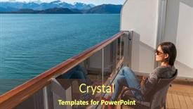  Presentation with ship - PPT layouts enhanced with cruise-ship-travel-tourist background and a tawny brown colored foreground
