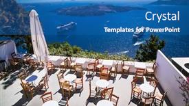  Presentation with cruise ships - Cool new theme with cruise-ships-from-balcony backdrop and a teal colored foreground