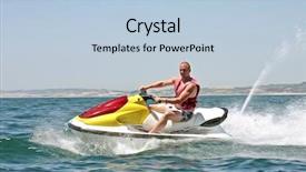  Presentation with atlantic - PPT theme with cruising on the atlantic ocean background and a light blue colored foreground