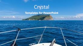  Presentation with sailboat - Theme enhanced with cruising-sailboat-sailing background and a teal colored foreground