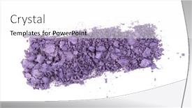 Presentation with powder - Presentation design consisting of crumble-and-crushe-violet-eyeshadows background and a white colored foreground