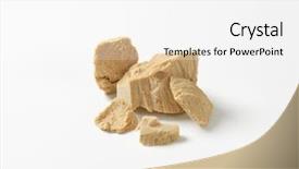  Presentation with yeast - Cool new presentation theme with crumbled block of fresh yeast backdrop and a white colored foreground