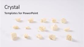  Presentation with greek feta cheese famous dairy - Amazing presentation theme having crumbles of feta cheese arranged backdrop and a white colored foreground