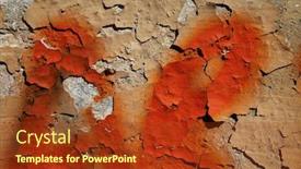  Presentation with graffiti - Presentation design with crumbling-wall-plaster-sprayed background and a tawny brown colored foreground