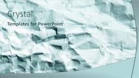  Presentation with aged paper - PPT layouts with crumpled aged paper sheet texture background and a sky blue colored foreground