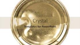  Presentation with lid - PPT theme featuring crumpled-can-lid-isolated background and a yellow colored foreground