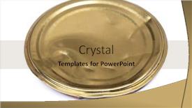  Presentation with lid - Cool new PPT layouts with crumpled-can-lid-isolated backdrop and a coral colored foreground