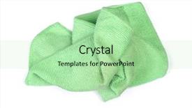 Presentation with white green - Beautiful slide set featuring crumpled green microfiber cloth isolated backdrop and a mint green colored foreground