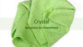  Presentation with fresh water splash green apple isolated white - Cool new presentation design with crumpled green rag isolated backdrop and a mint green colored foreground