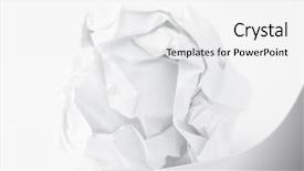  Presentation with paper - Beautiful PPT theme featuring crumpled paper ball backdrop and a white colored foreground