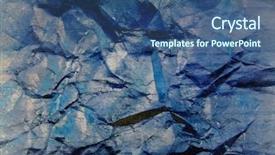  Presentation with dark blue - Beautiful slide deck featuring crumpled paper dark indigo texture backdrop and a ocean colored foreground