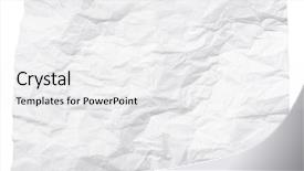  Presentation with paper - Audience pleasing presentation design consisting of crumpled paper isolated on white backdrop and a white colored foreground