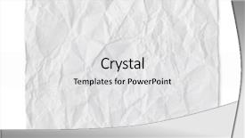  Presentation with paper - Presentation theme enhanced with crumpled paper isolated on white background and a white colored foreground