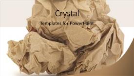  Presentation with crumpled paper various balls - Colorful theme enhanced with crumpled paper isolated over white backdrop and a coral colored foreground