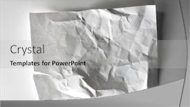  Presentation with rip paper - Amazing PPT theme having crumpled-paper-with-slight-rip backdrop and a light gray colored foreground