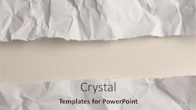  Presentation with craft - Presentation design consisting of crumpled-torn-craft-paper-blank background and a light gray colored foreground