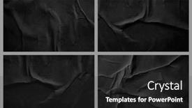  Presentation with black paper texture black - Slides having crumpled-wet-gray-black-paper background and a dark gray colored foreground