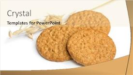  Presentation with oat - Beautiful PPT layouts featuring crunchy-healthy-oat-cookies backdrop and a lemonade colored foreground
