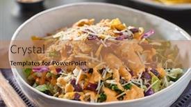  Presentation with salad dressing - Cool new presentation design with crunchy-mexican-salad-with-multi backdrop and a coral colored foreground